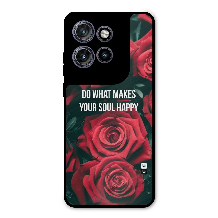Soul Happy Metal Back Case for Motorola Edge 50 Neo