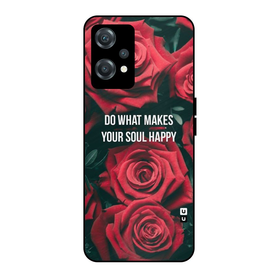 Soul Happy Metal Back Case for OnePlus Nord CE 2 Lite 5G