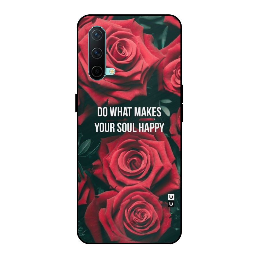 Soul Happy Metal Back Case for OnePlus Nord CE 5G