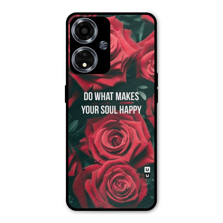 Soul Happy Metal Back Case for Oppo A59