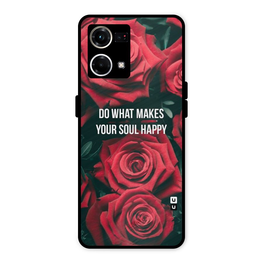 Soul Happy Metal Back Case for Oppo F21s Pro 4G