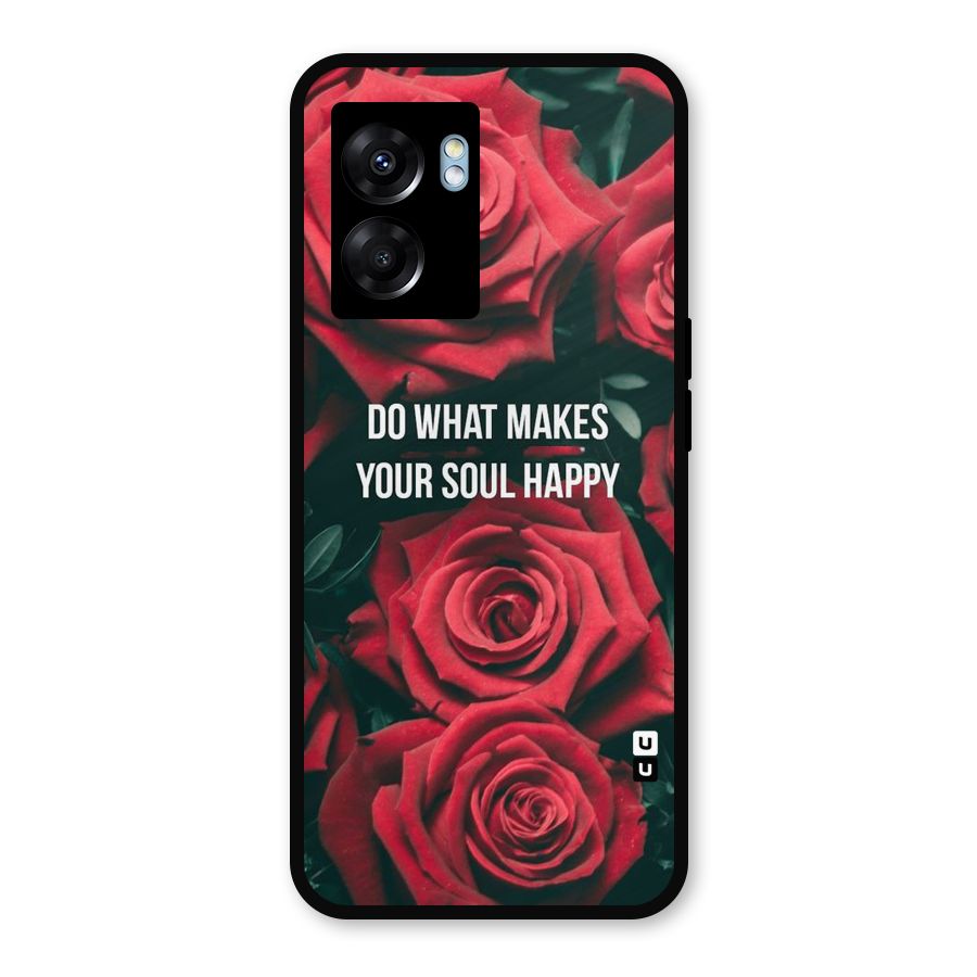 Soul Happy Metal Back Case for Oppo K10 (5G)