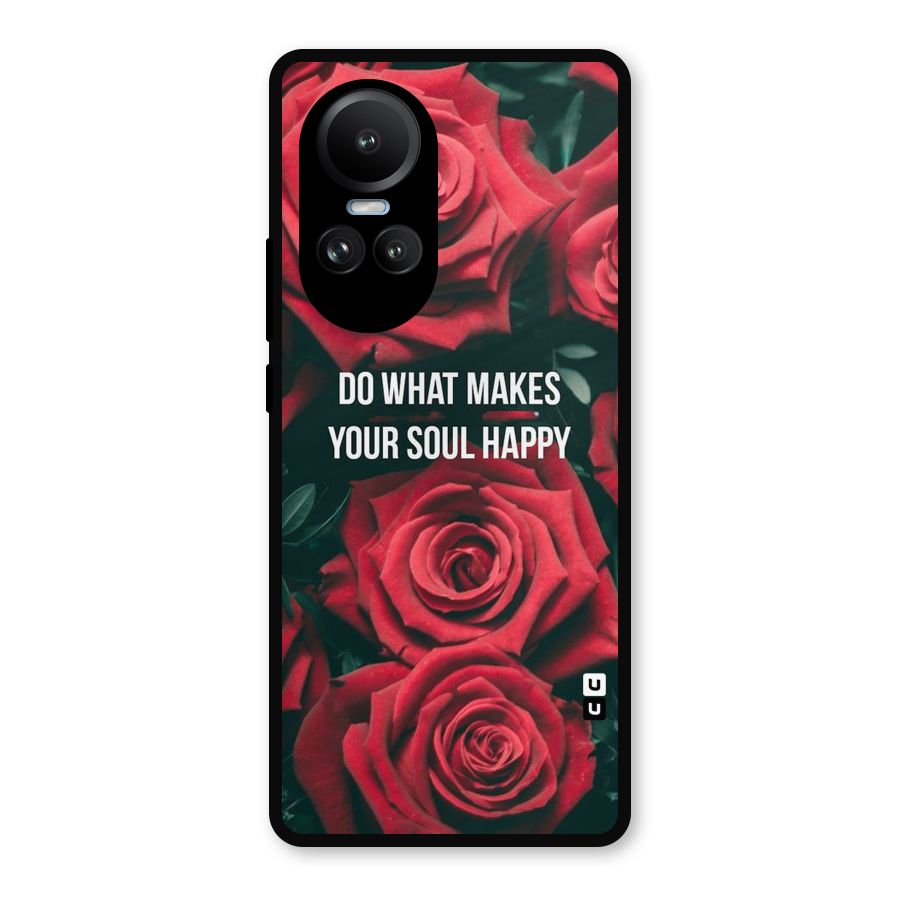 Soul Happy Metal Back Case for Oppo Reno10