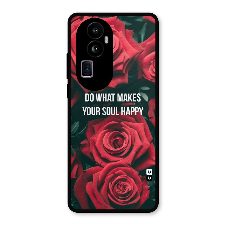 Soul Happy Metal Back Case for Oppo Reno10 Pro Plus