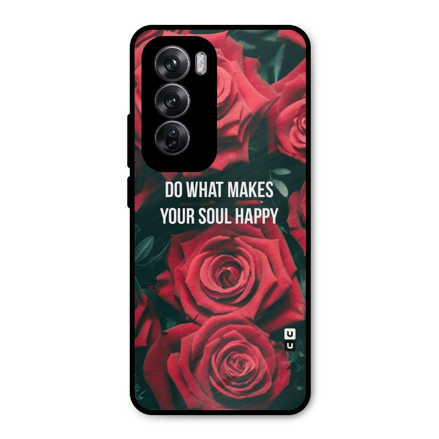 Soul Happy Metal Back Case for Oppo Reno12 Pro