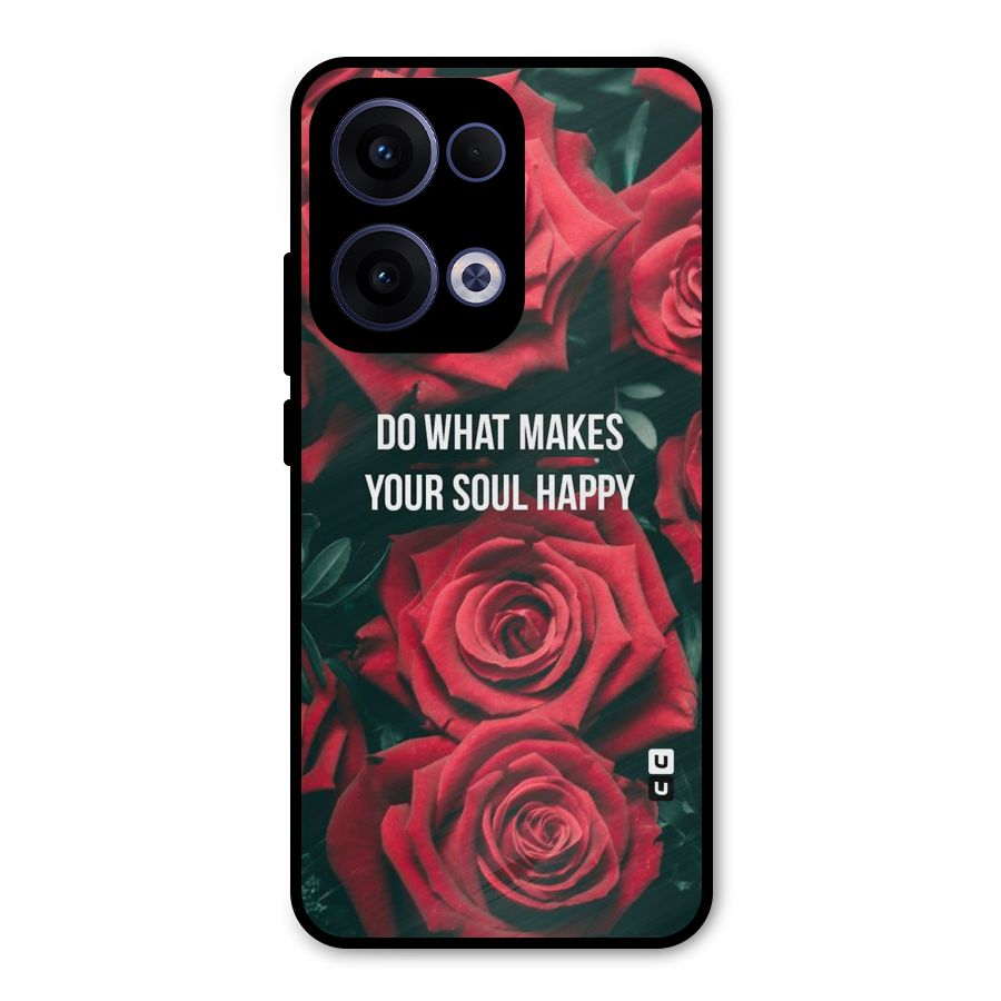 Soul Happy Metal Back Case for Oppo Reno13
