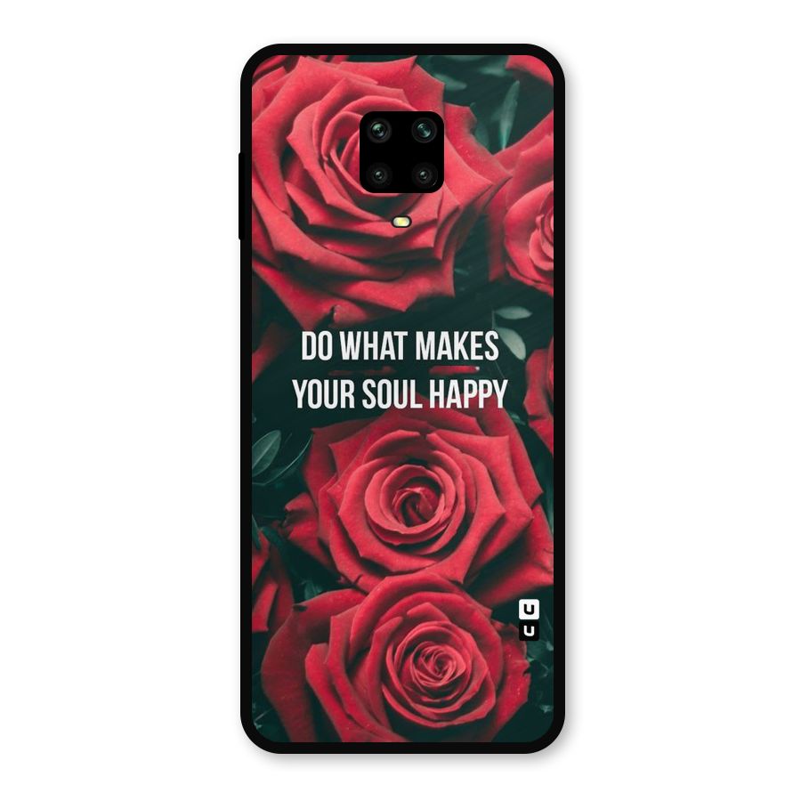 Soul Happy Metal Back Case for Poco M2