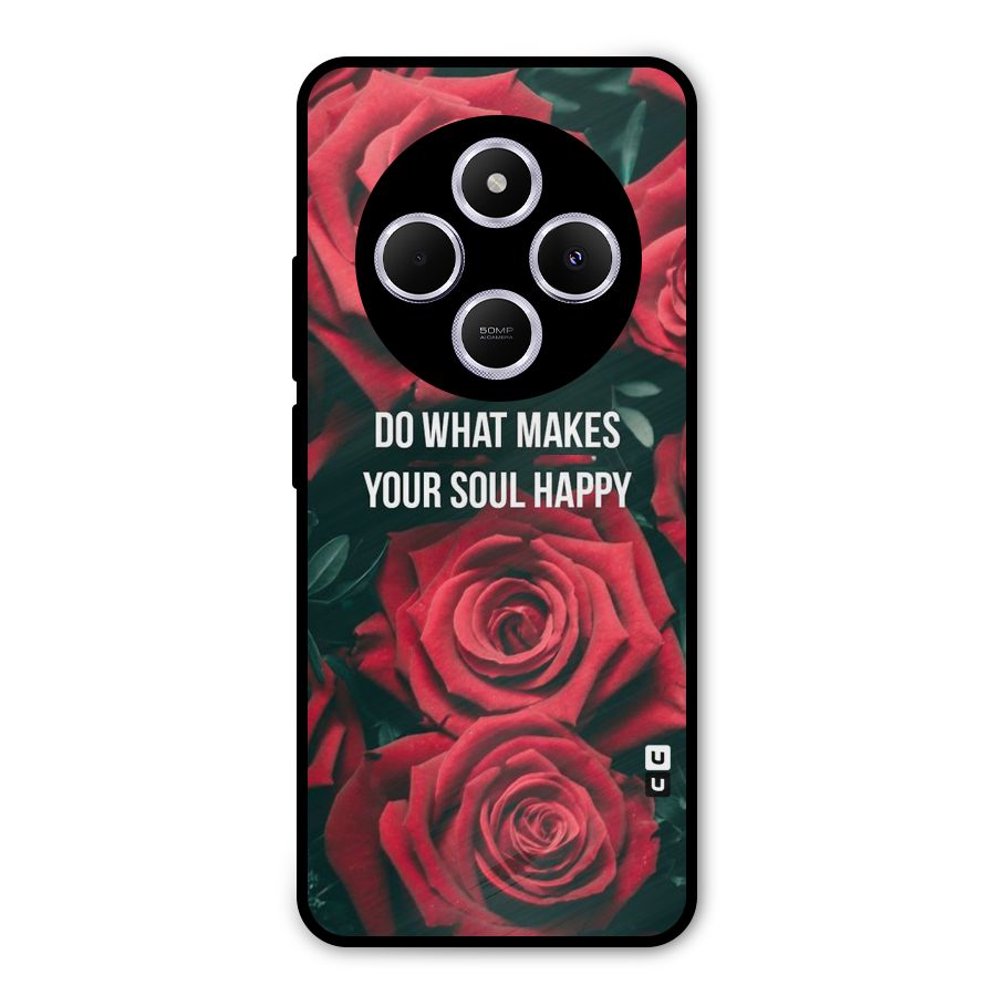 Soul Happy Metal Back Case for Poco M7