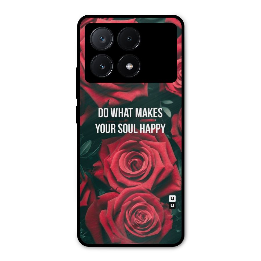Soul Happy Metal Back Case for Poco X6 Pro