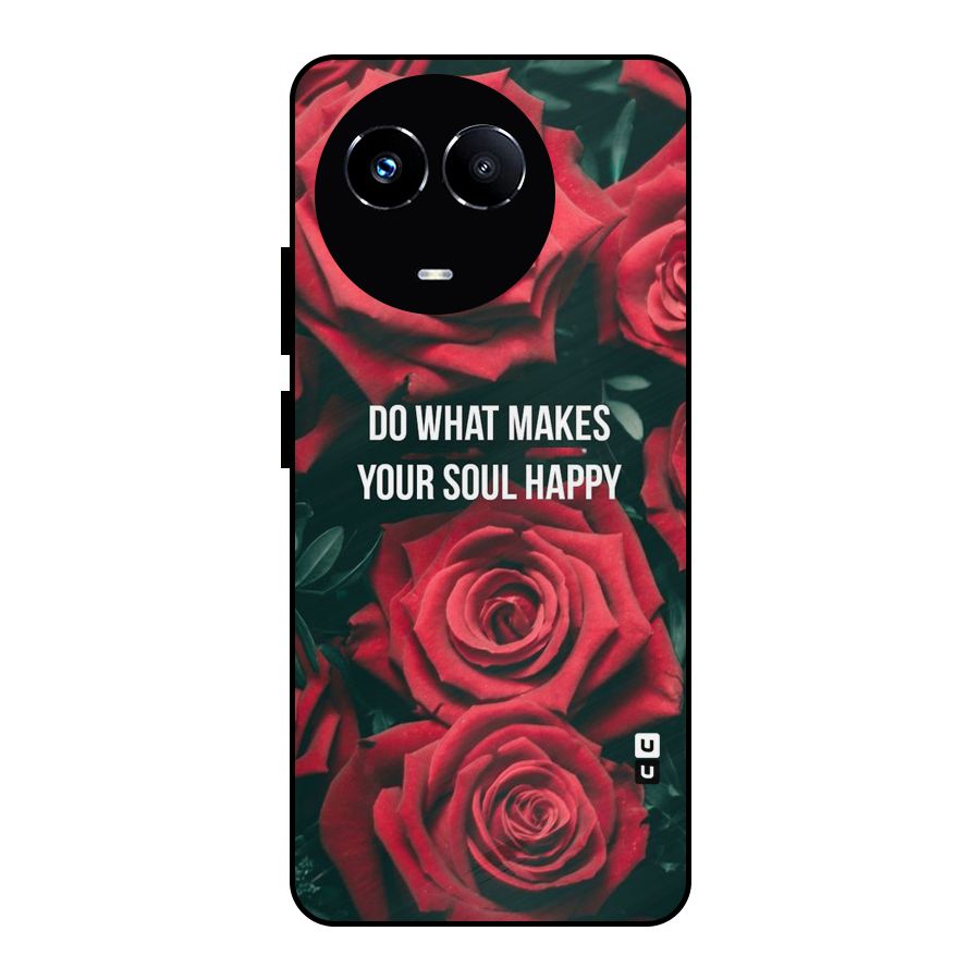 Soul Happy Metal Back Case for Realme 11 5G