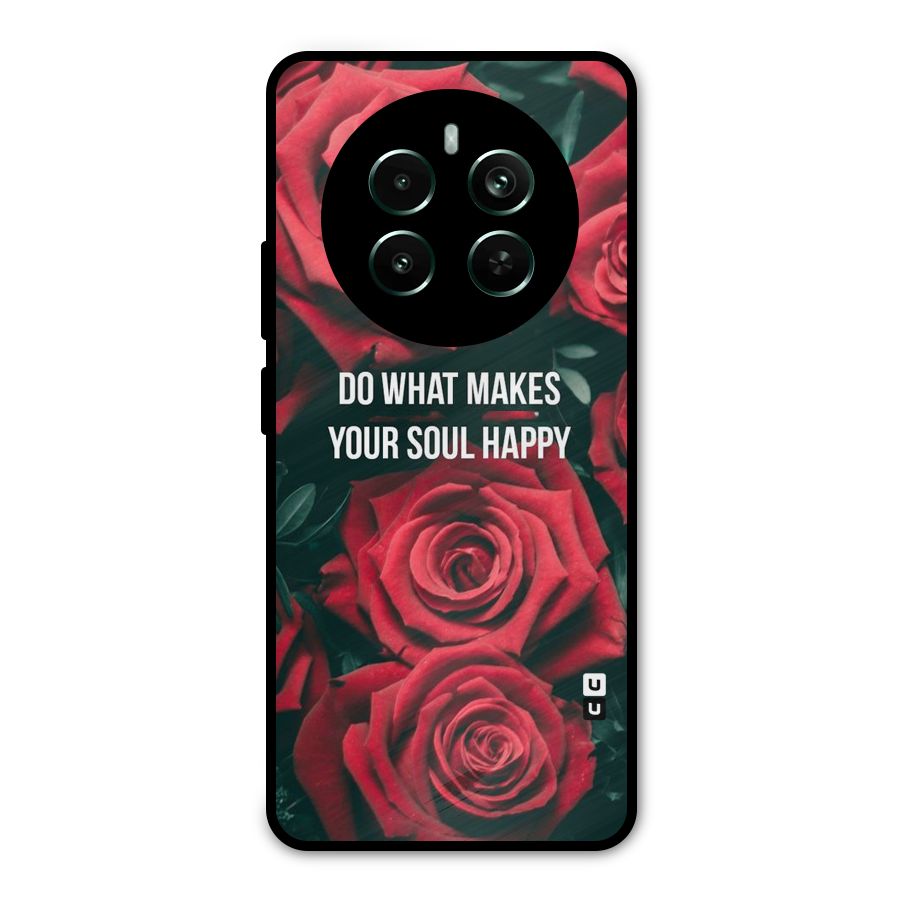 Soul Happy Metal Back Case for Realme 12 Pro Plus