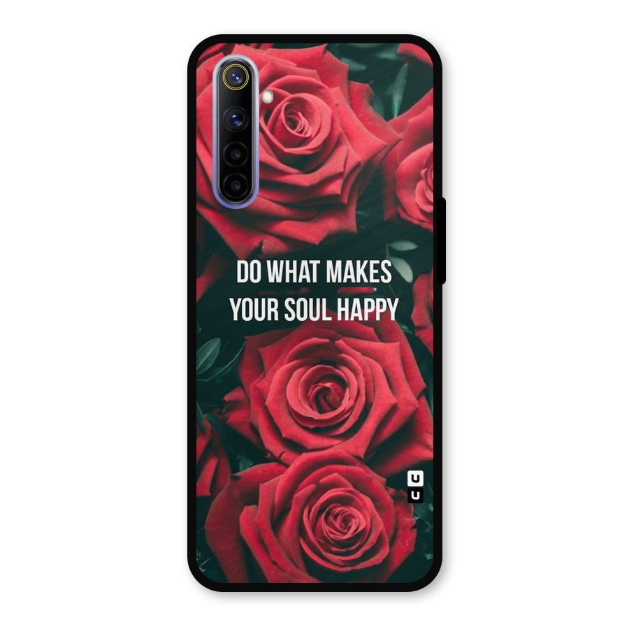 Soul Happy Metal Back Case for Realme 6