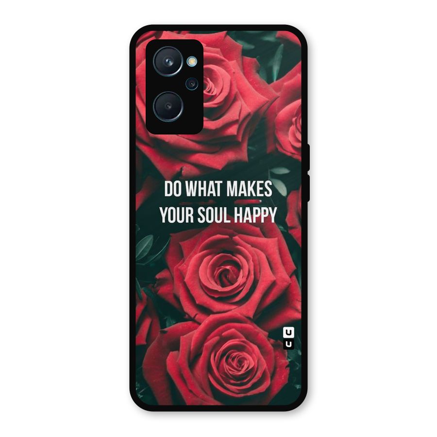 Soul Happy Metal Back Case for Realme 9i