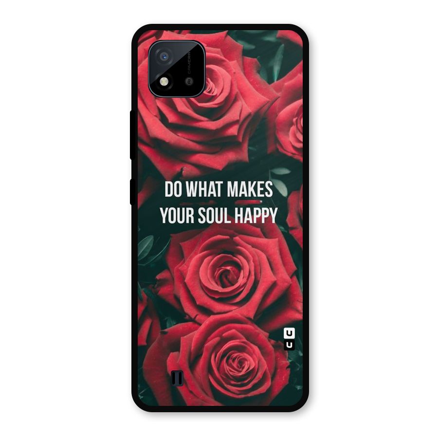 Soul Happy Metal Back Case for Realme C11 2021
