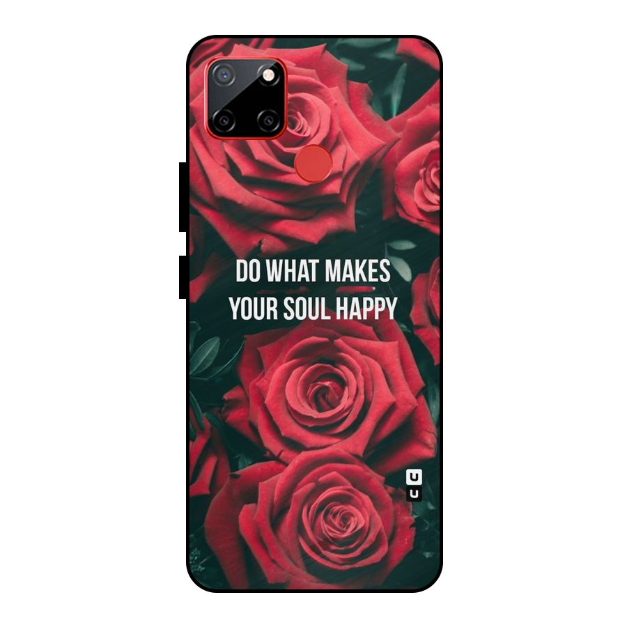 Soul Happy Metal Back Case for Realme C12