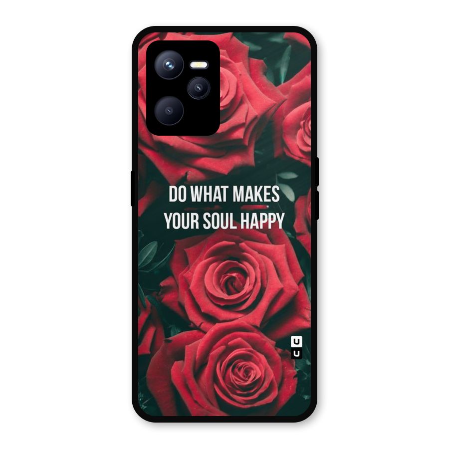 Soul Happy Metal Back Case for Realme C35