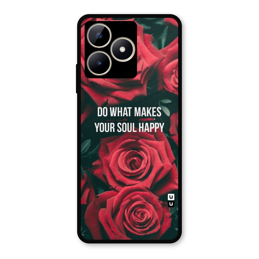 Soul Happy Metal Back Case for Realme C53