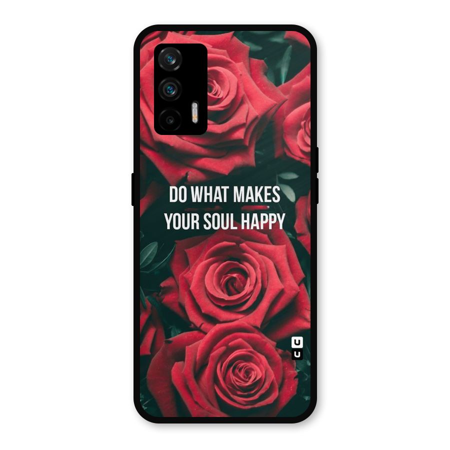 Soul Happy Metal Back Case for Realme GT 5G