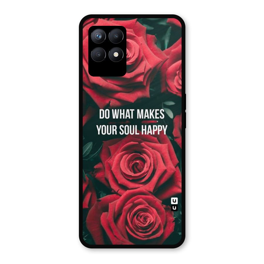 Soul Happy Metal Back Case for Realme Narzo 50