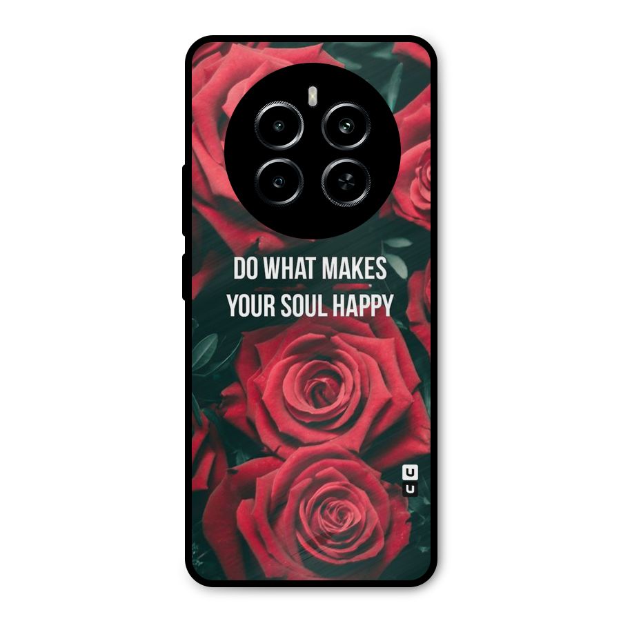 Soul Happy Metal Back Case for Realme P1