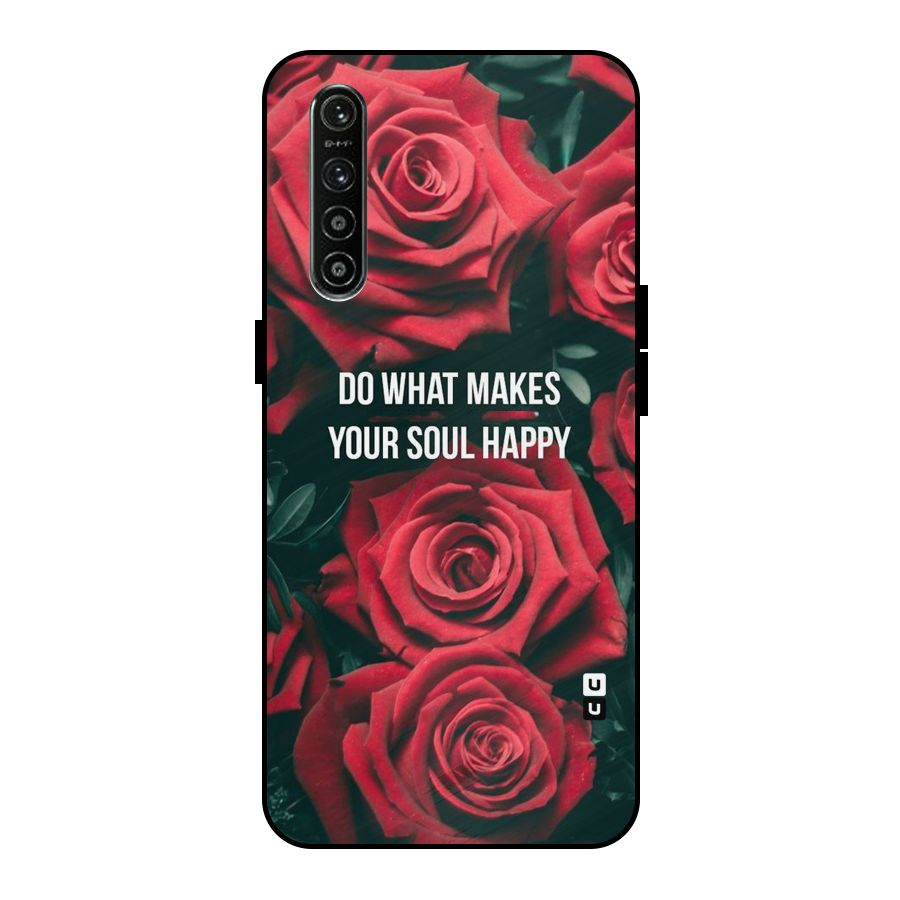 Soul Happy Metal Back Case for Realme XT