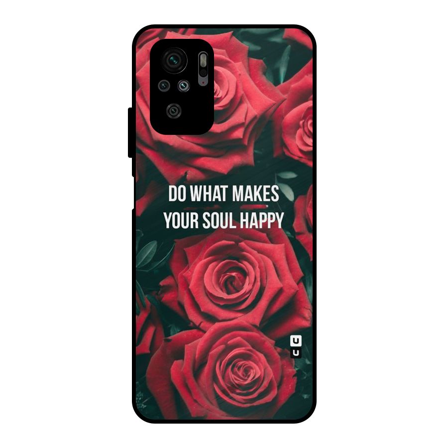 Soul Happy Metal Back Case for Redmi Note 10S