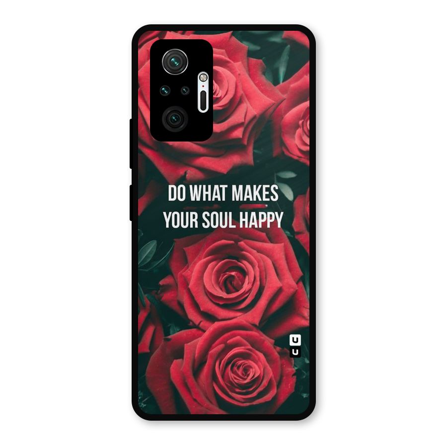 Soul Happy Metal Back Case for Redmi Note 10 Pro