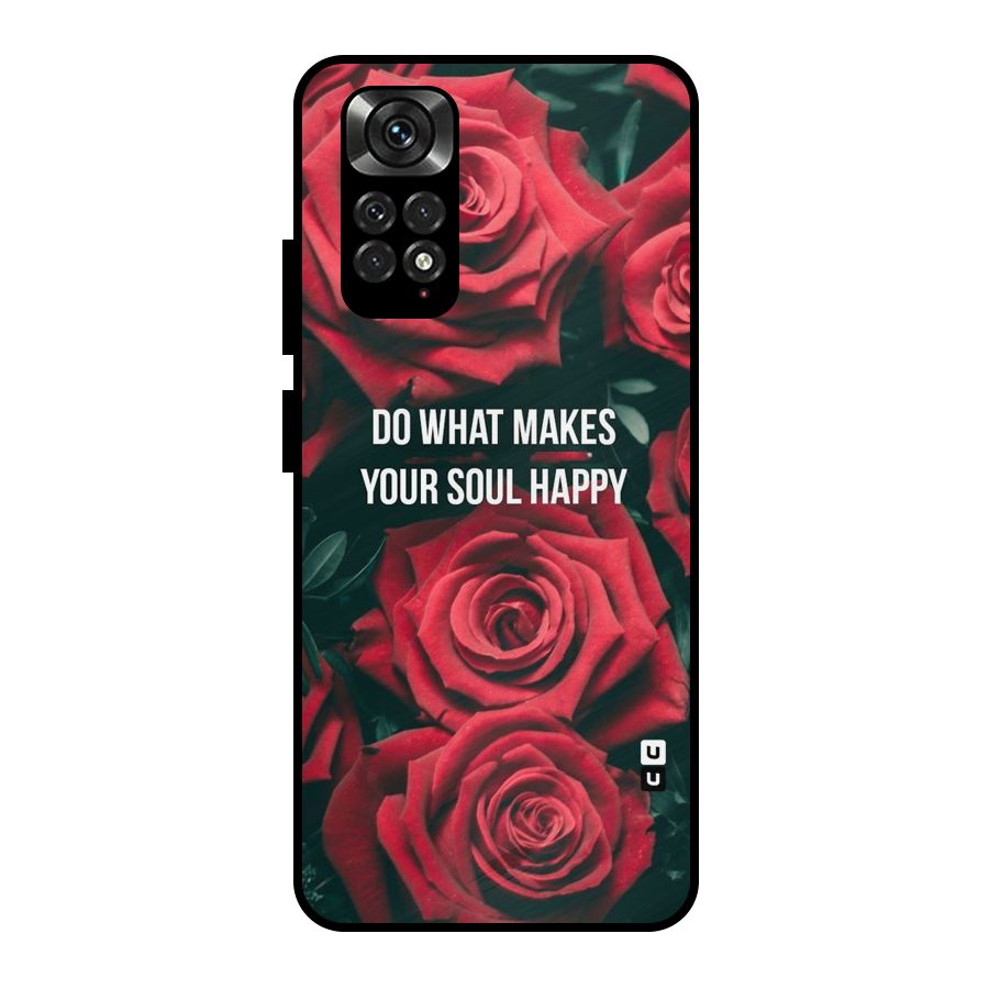 Soul Happy Metal Back Case for Redmi Note 11 Pro