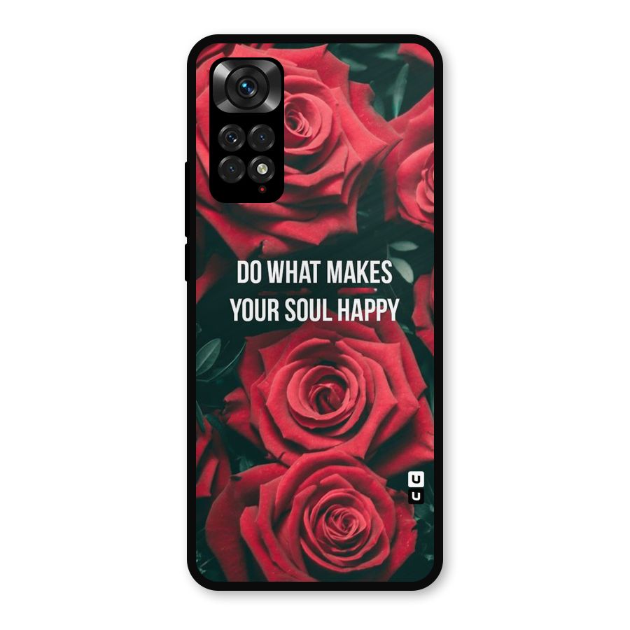Soul Happy Metal Back Case for Redmi Note 11s