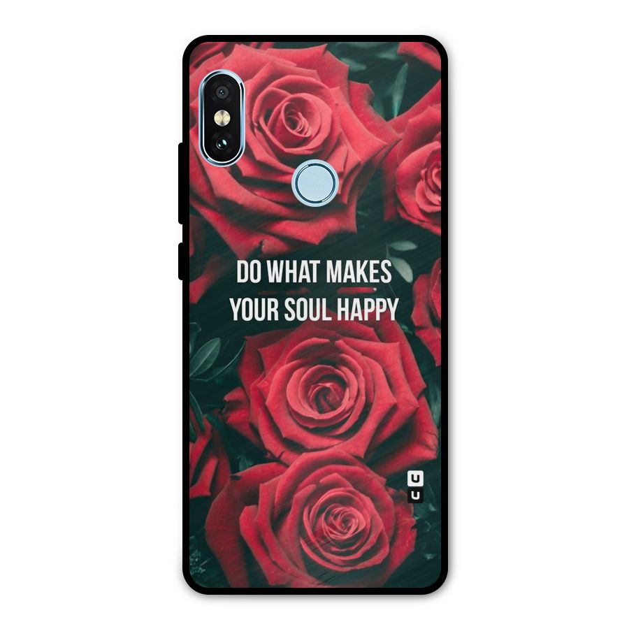 Soul Happy Metal Back Case for Redmi Note 5 Pro