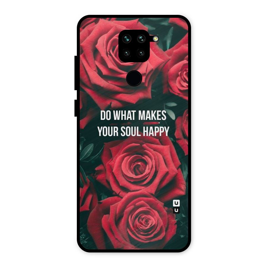 Soul Happy Metal Back Case for Redmi Note 9