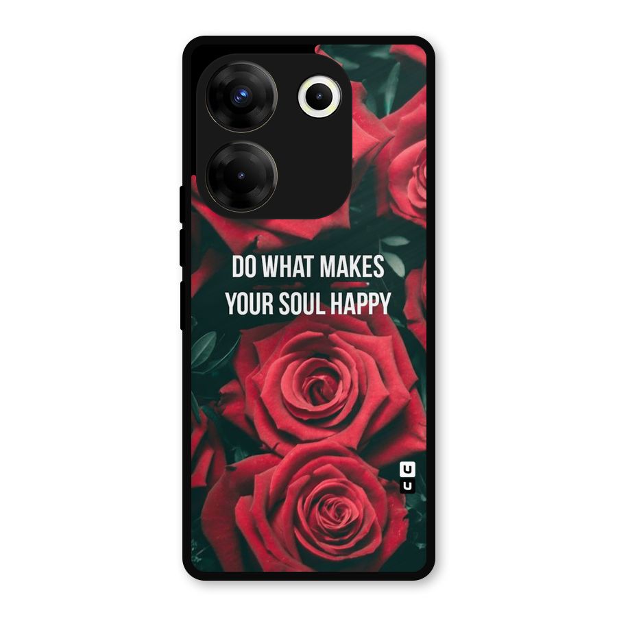 Soul Happy Metal Back Case for Tecno Camon 20