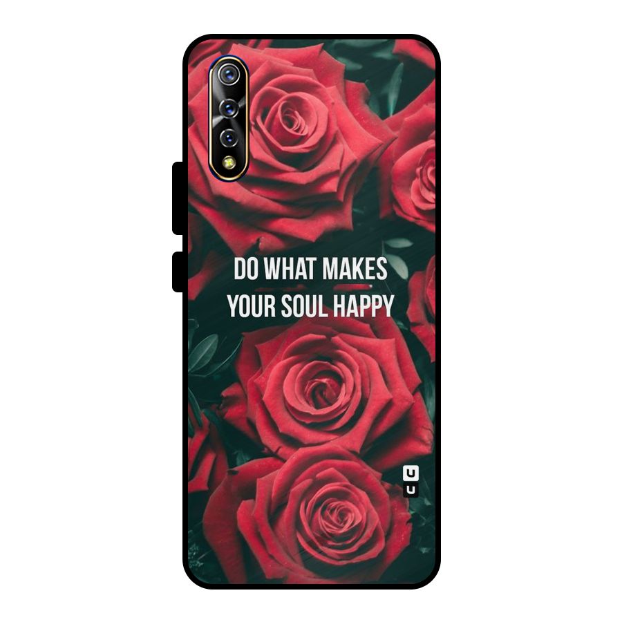 Soul Happy Metal Back Case for Vivo S1
