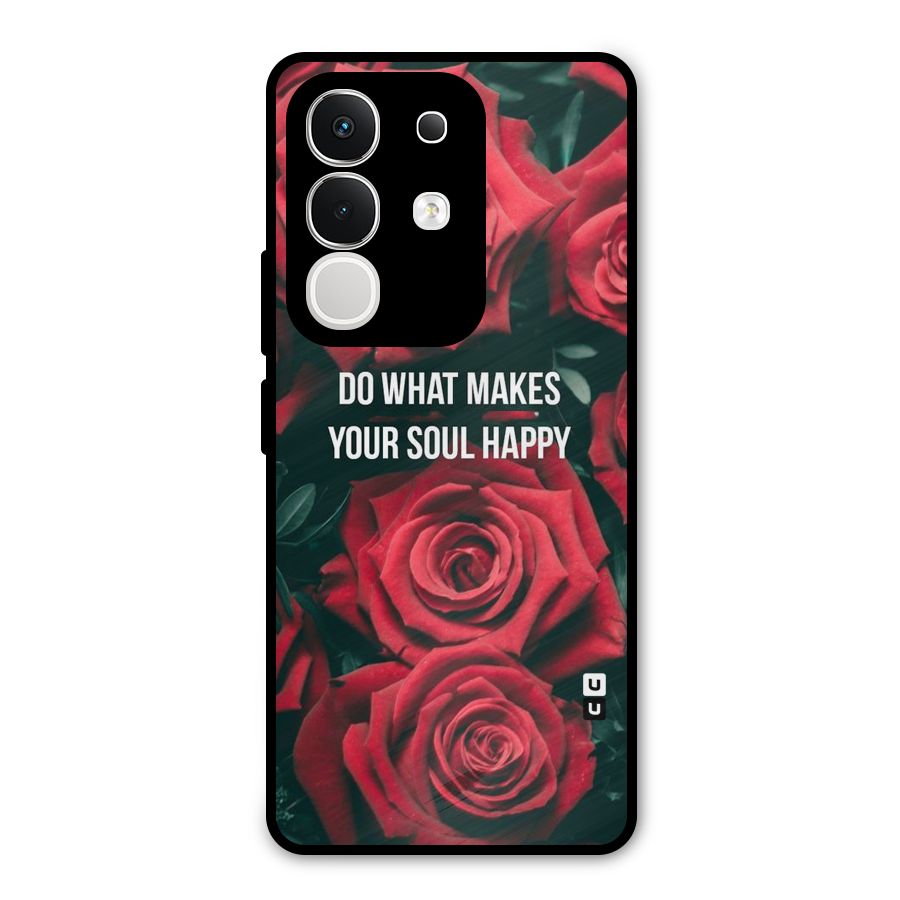 Soul Happy Metal Back Case for Vivo T4x