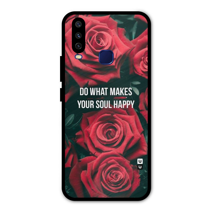 Soul Happy Metal Back Case for Vivo V17