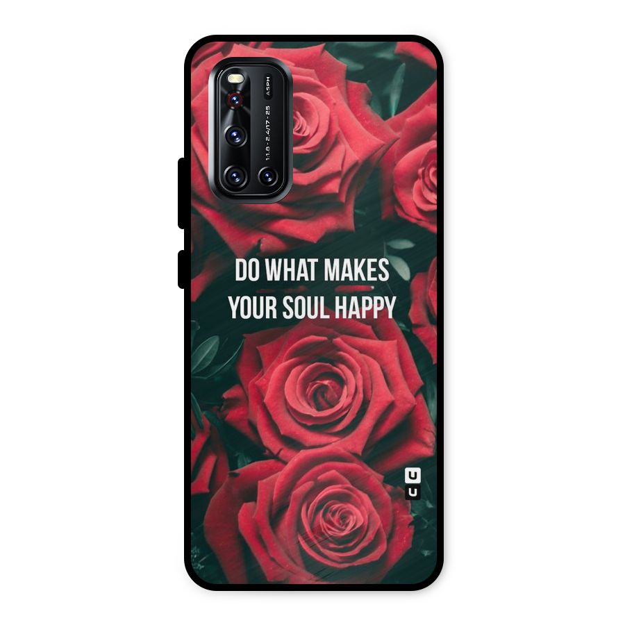 Soul Happy Metal Back Case for Vivo V19