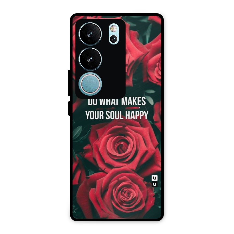Soul Happy Metal Back Case for Vivo V29