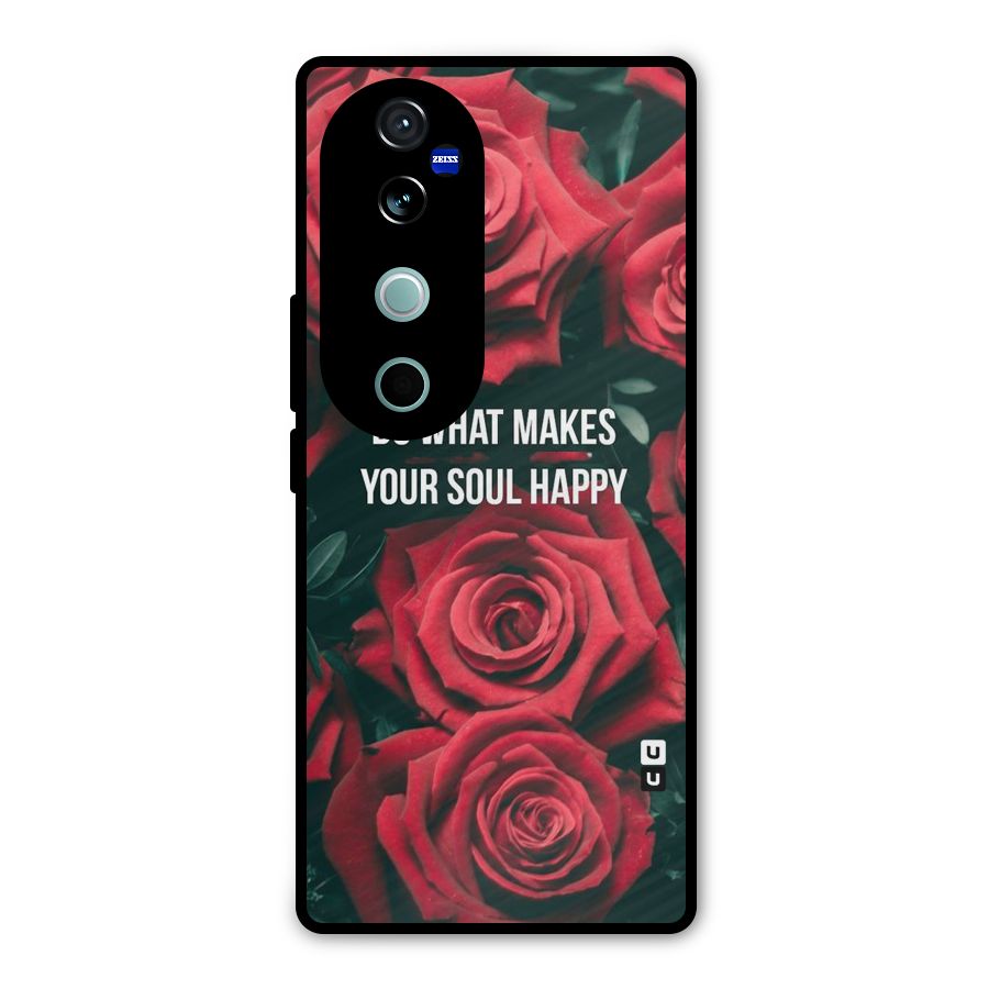 Soul Happy Metal Back Case for Vivo V40 Pro