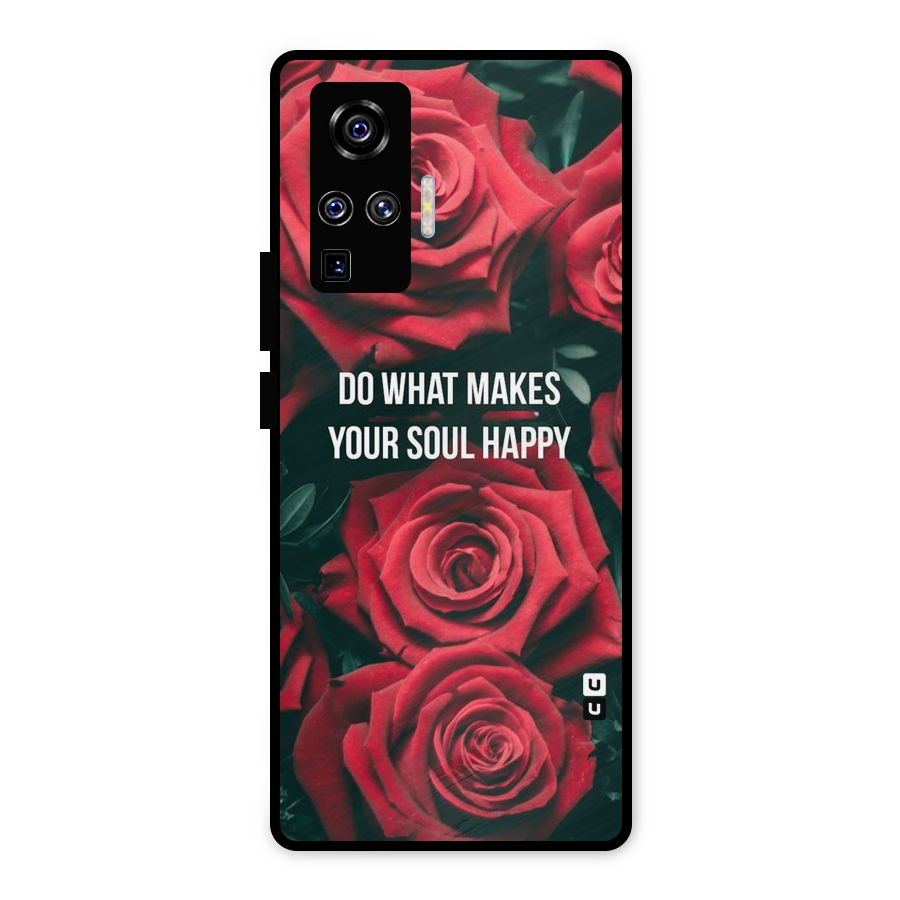 Soul Happy Metal Back Case for Vivo X50 Pro