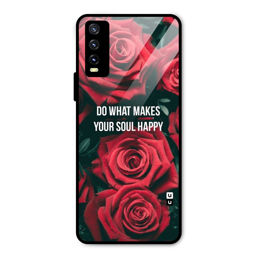 Soul Happy Metal Back Case for Vivo Y20g