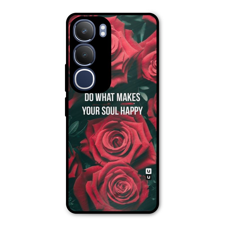Soul Happy Metal Back Case for Vivo Y29