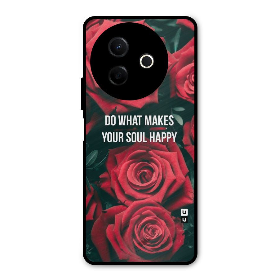 Soul Happy Metal Back Case for Vivo Y39