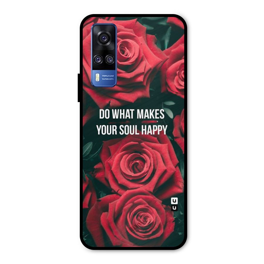 Soul Happy Metal Back Case for Vivo Y51A