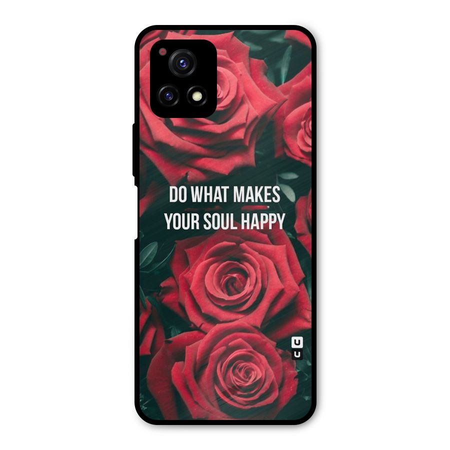Soul Happy Metal Back Case for Vivo Y72 5G