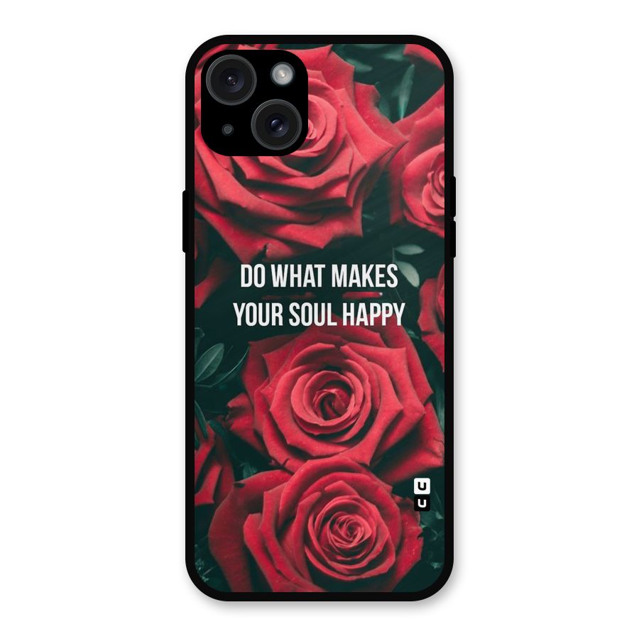 Soul Happy Metal Back Case for iPhone 15 Plus