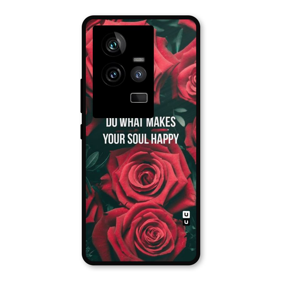 Soul Happy Metal Back Case for iQOO 11 5G