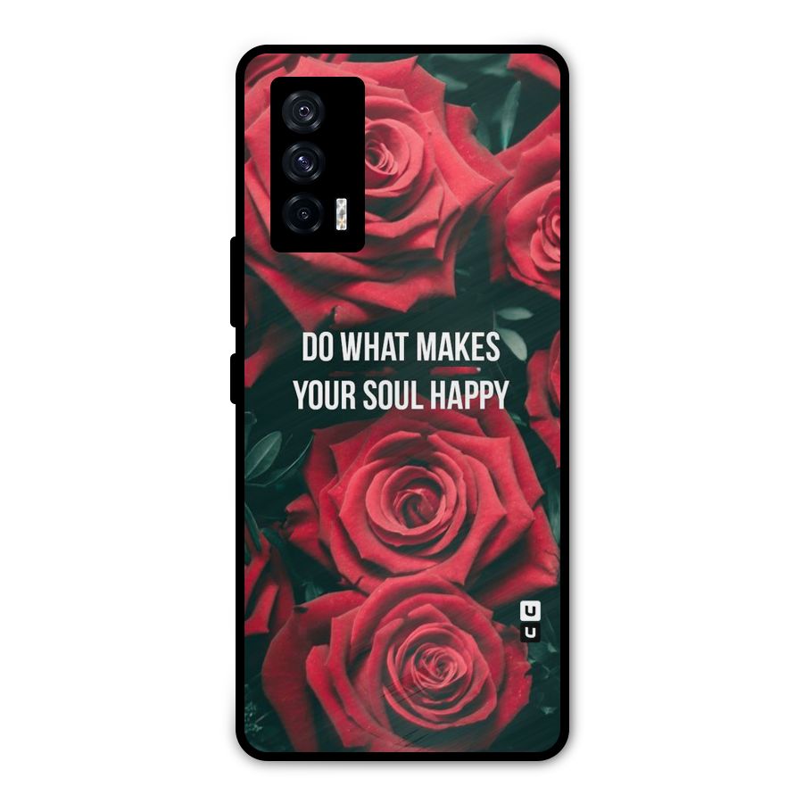Soul Happy Metal Back Case for iQOO 7 5G