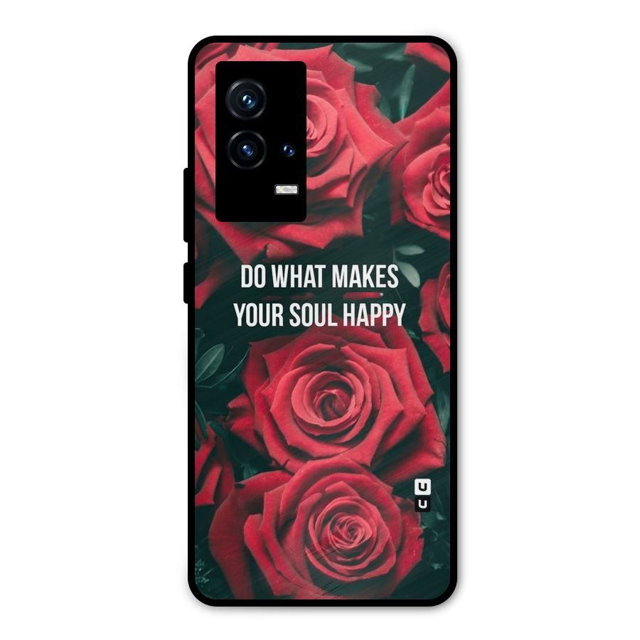 Soul Happy Metal Back Case for iQOO 9 5G