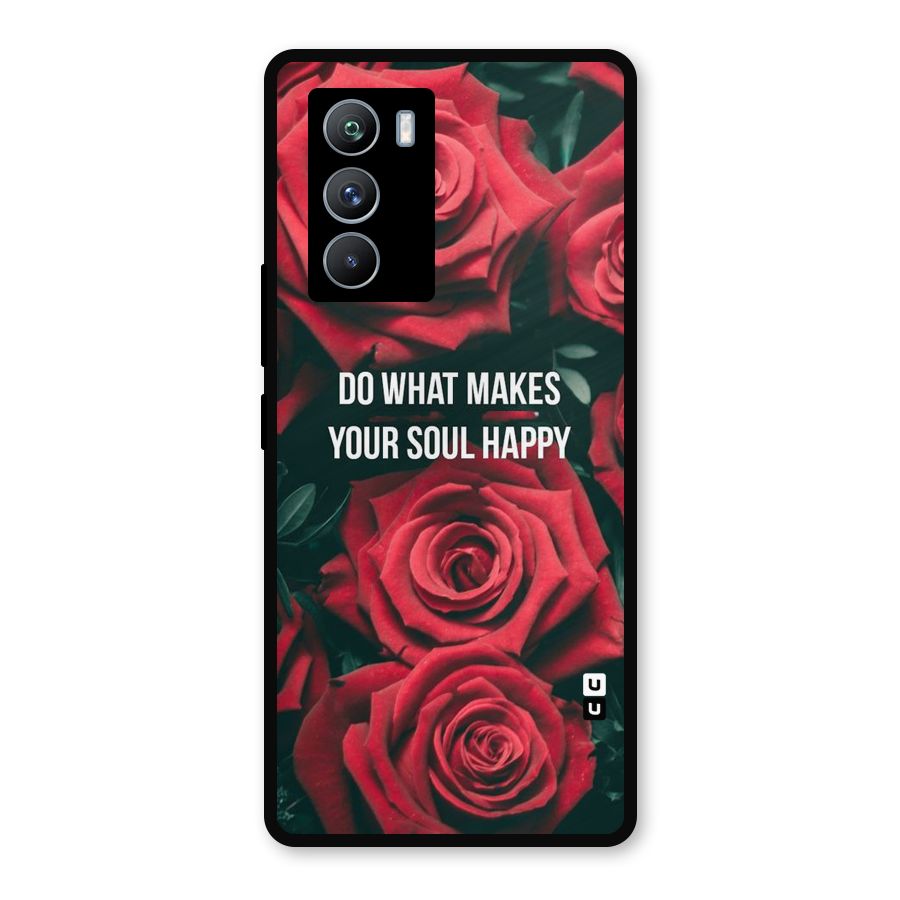 Soul Happy Metal Back Case for iQOO 9 SE