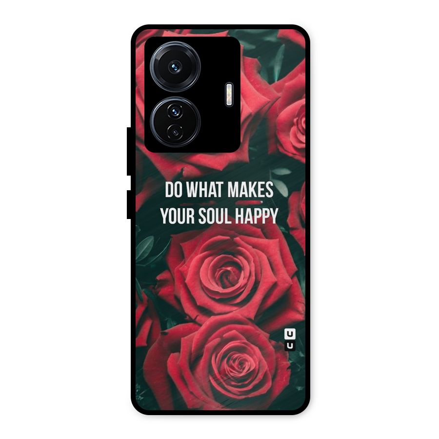 Soul Happy Metal Back Case for iQOO Z6